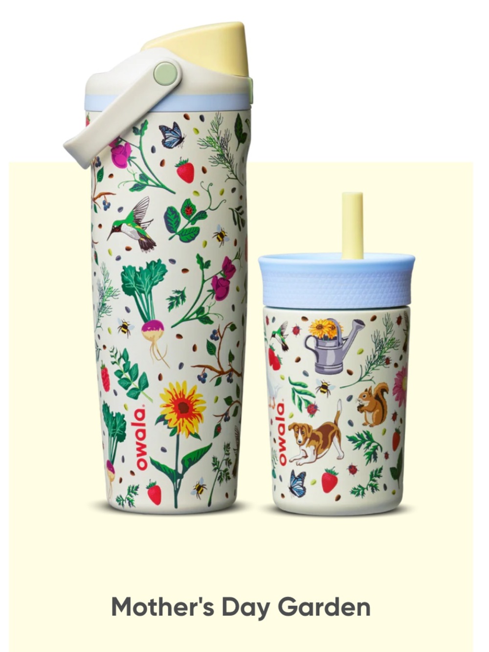 Owala Mother Day Garden Color Drop Special Limited Edition Package of 2 Bottles